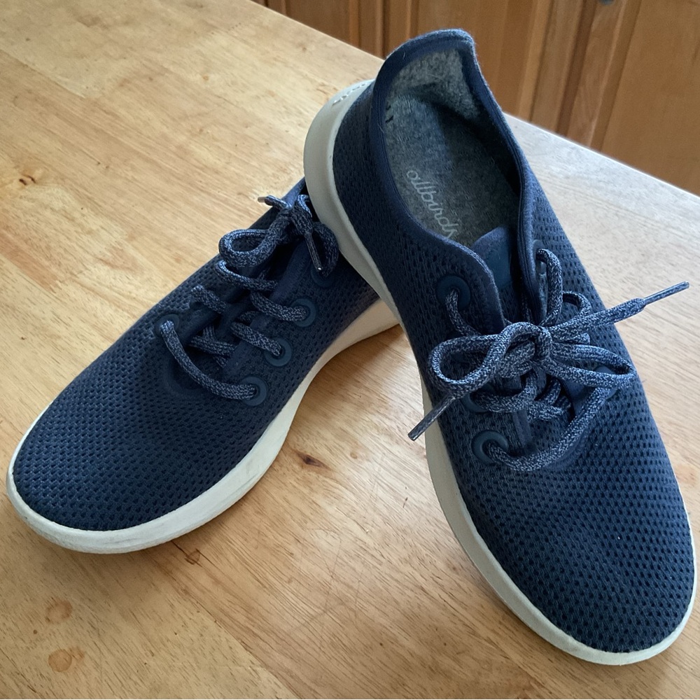 Allbirds Navy Blue Tree Runners sneakers